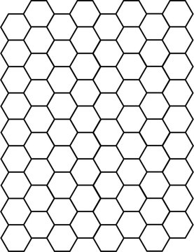 Pattern de prueba Hexagon © Valentina