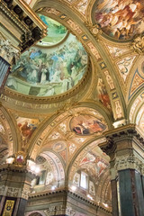 Fototapeta na wymiar Painted Church Ceiling