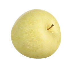 white apple isolated on white
