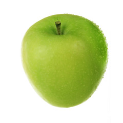 green apple isolated on white