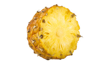 cut of pineapple  isolated