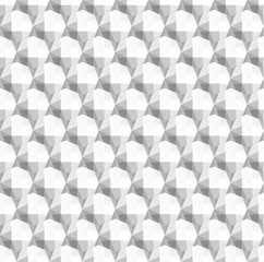 Seamless 3d white diamond background texture - eps10 vector
