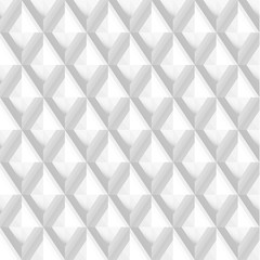 Seamless 3d white diamond background texture - eps10 vector
