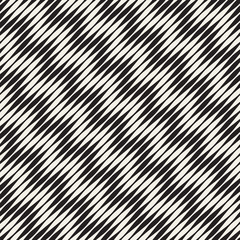 Wavy stripes vector seamless pattern. Retro wavy engraving texture. Geometric lines design.