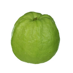 fresh green guava isolated on white