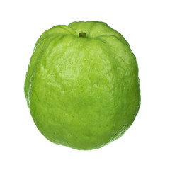 fresh green guava isolated on white
