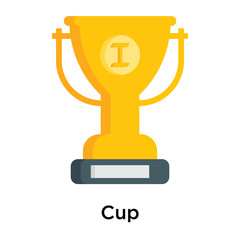 Cup icon vector sign and symbol isolated on white background