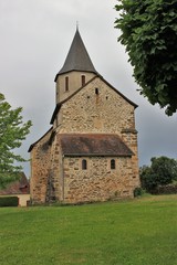 Fototapeta na wymiar Eglise de Saint-Priest-les-fougères (Dordogne)