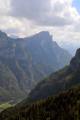 Fototapeta premium view of an alpine mountain landscape