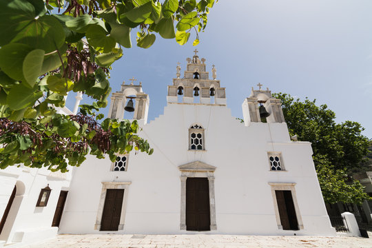 Filoty old church in Naxos island, Greece