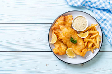 fish and chips with french fries