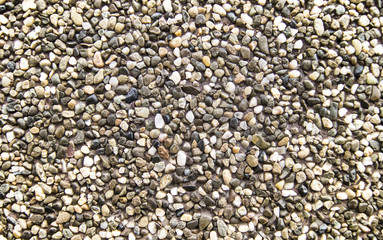 background of small round natural stones