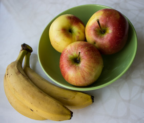 Apples and bananas