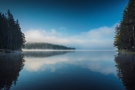 Morning fog on the lake © ValentinValkov