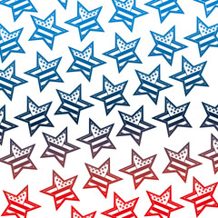 Obraz premium american flag in star decoration pattern vector illustration
