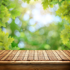 Empty table background