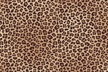 Leopard spotted fur texture. Vector