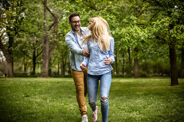 Fototapeta premium Playful couple.