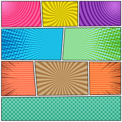 Comic book page background