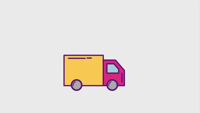 delivery truck download arrow cyber monday animation hd