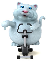 Fun cat - 3D Illustration