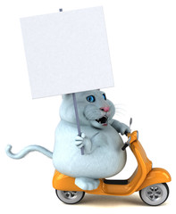 Fun cat - 3D Illustration