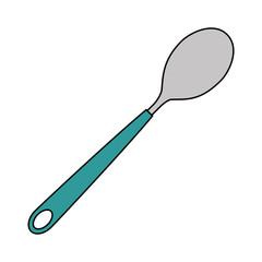 spoon cutlery tool icon vector illustration design