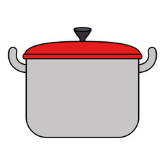 kitchen pot isolated icon vector illustration design