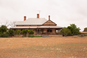 Exterior view of farmhouse