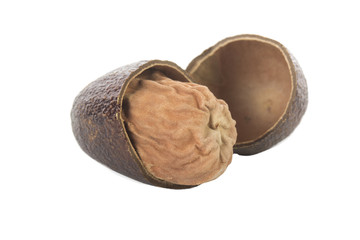 nutmegs isolated on white background