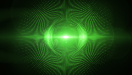 Lens flare light over black background. Easy to add overlay or screen filter over photos	