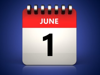3d 1 june calendar