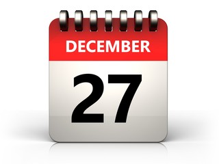 3d 27 december calendar