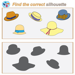 Logical task. Find the correct silhouette game