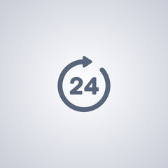 24 hours icon