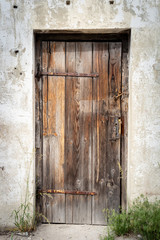 The old wooden door - grunge background texture for design