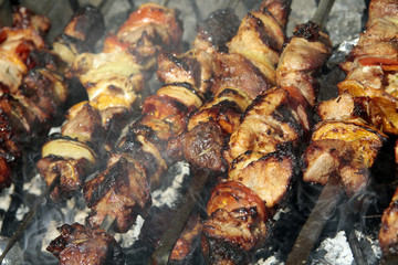 BBQ, picnic, grilled meat