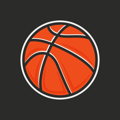 Basketball ball icon. vector illustration