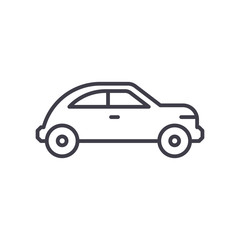 Fototapeta na wymiar Automotive industry black icon concept. Automotive industry flat vector symbol, sign, illustration.