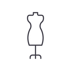 Clothing design black icon concept. Clothing design flat  vector symbol, sign, illustration.