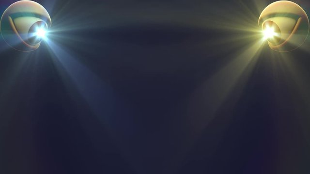 eyes with WHITE YELLOW light beam shine rays background loop animation New quality universal dynamic animated colorful joyful nice cool video footage