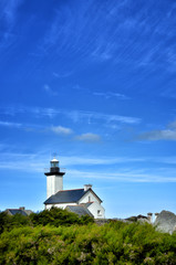 Fototapeta na wymiar Pontusval, Brittany, the little lighthouse