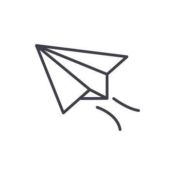 Sending a message black icon concept. Sending a message flat  vector symbol, sign, illustration.