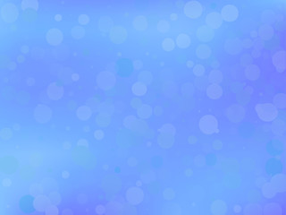 Blue gradient background with bokeh effect. Abstract blurred pattern. Light background Vector illustration