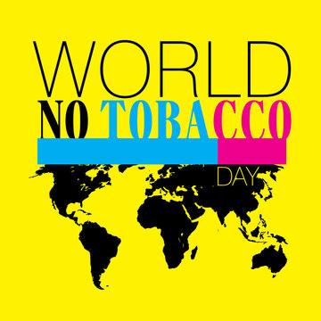 Yellow poster on World No Tobacco Day