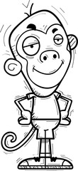 Confident Cartoon Monkey