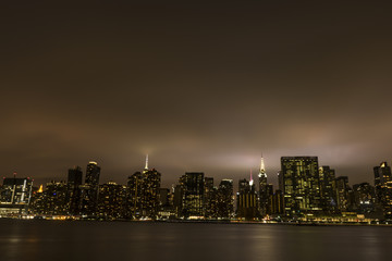 Fototapeta na wymiar New York skyline at night