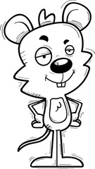 Confident Cartoon Male Mouse