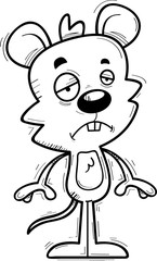 Sad Cartoon Male Mouse