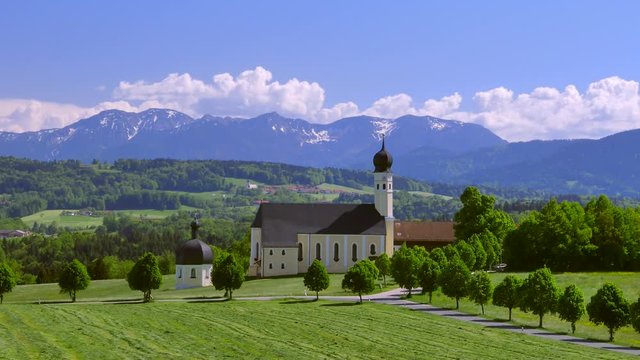 Pilgrimage church in Wilparting, Bavaria, Germany